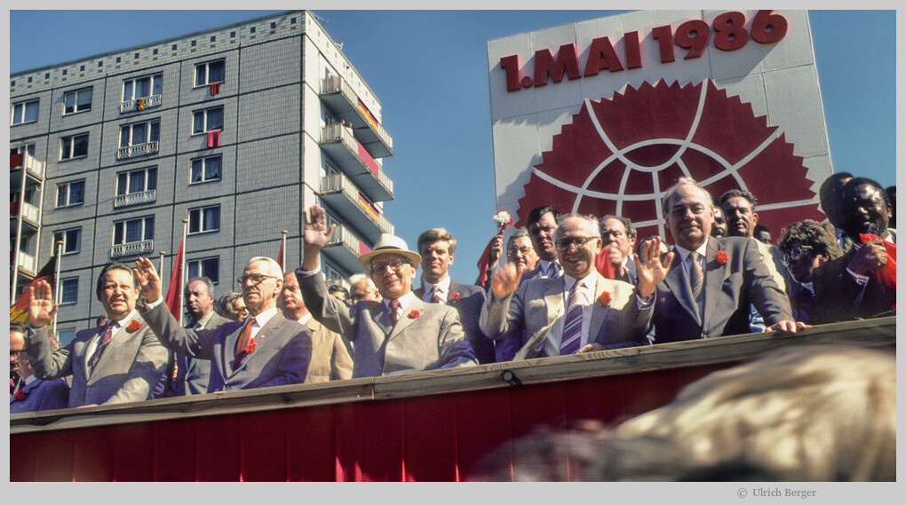 Prominentenbühne - 1. Mai 1986 Ostberlin