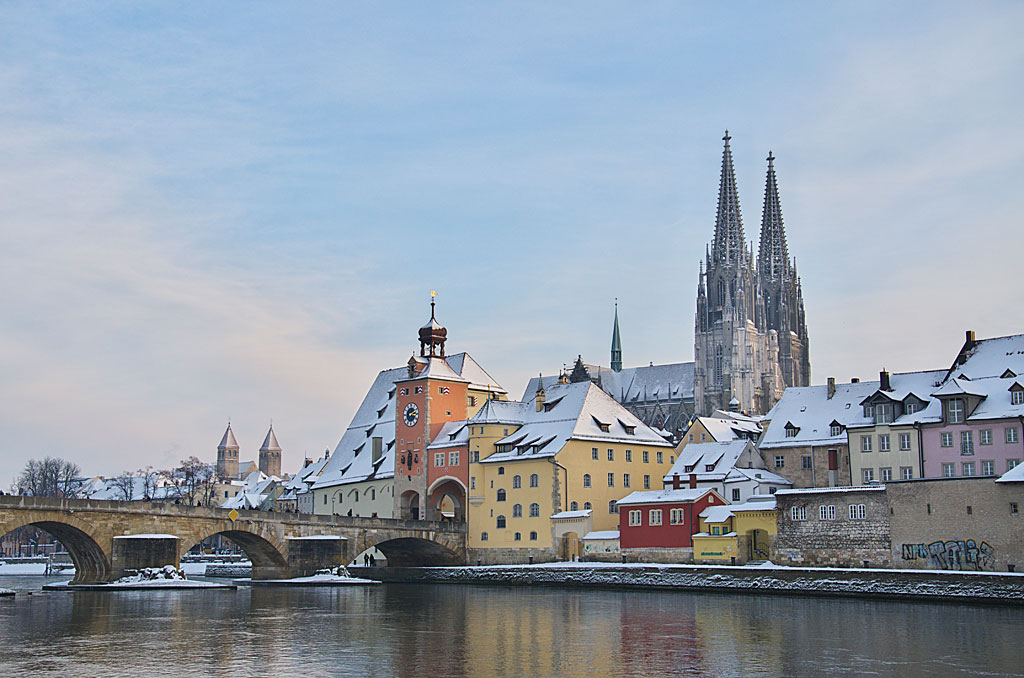 Regensburg im Schnee
