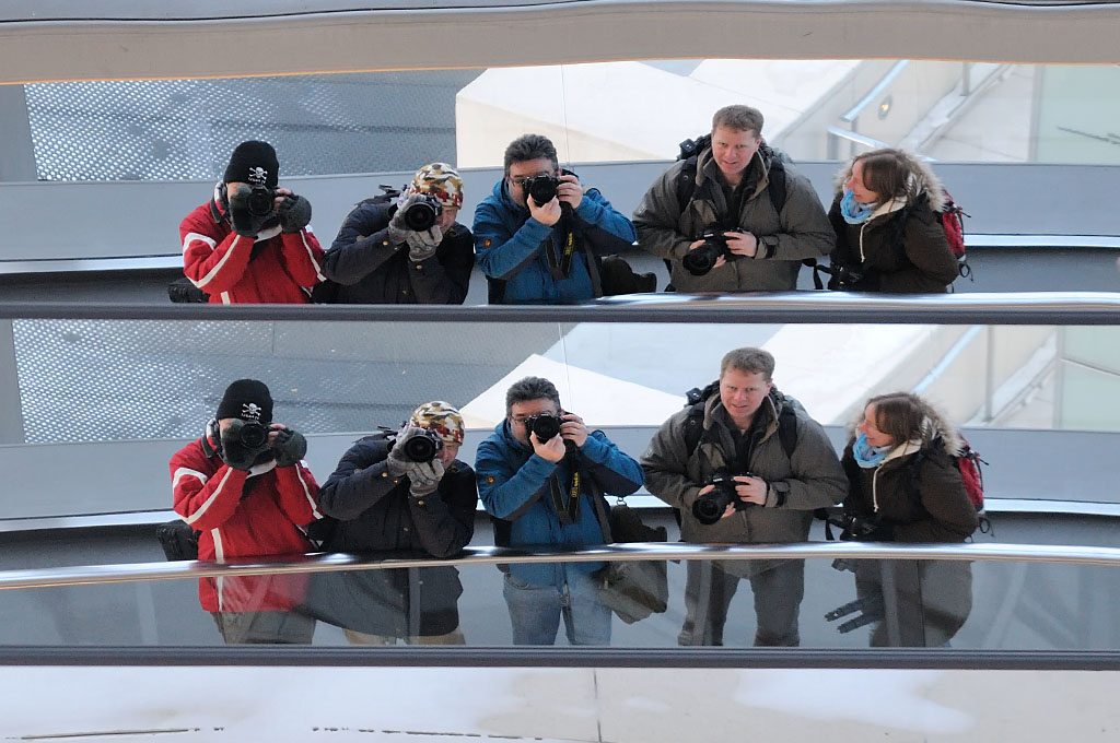Reichstag, fotografierte Fotografen