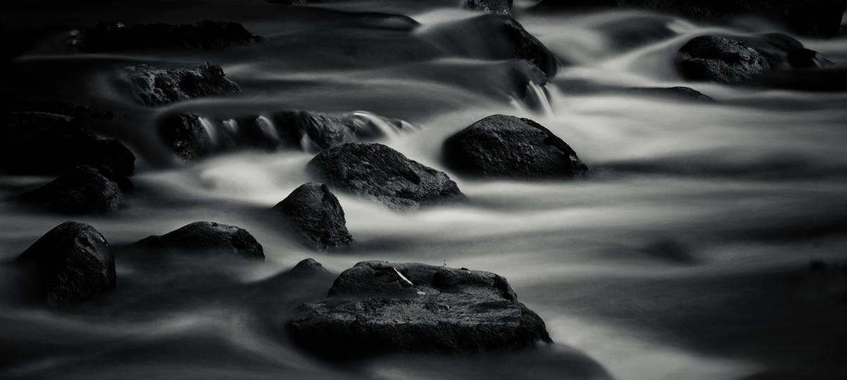 rocks waterfall