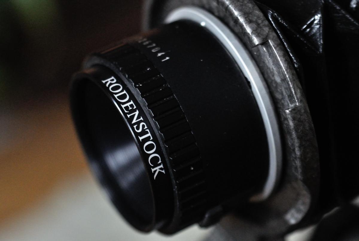 Rodenstock Rogonar S 4.5 66mm an Balgen