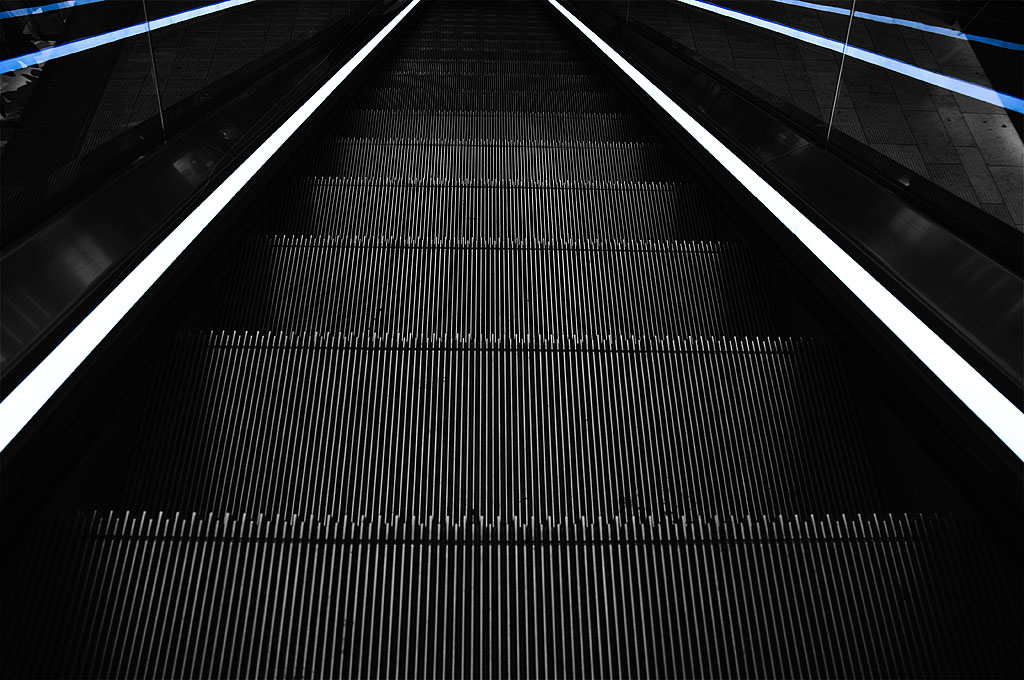 Rolltreppe abwärts