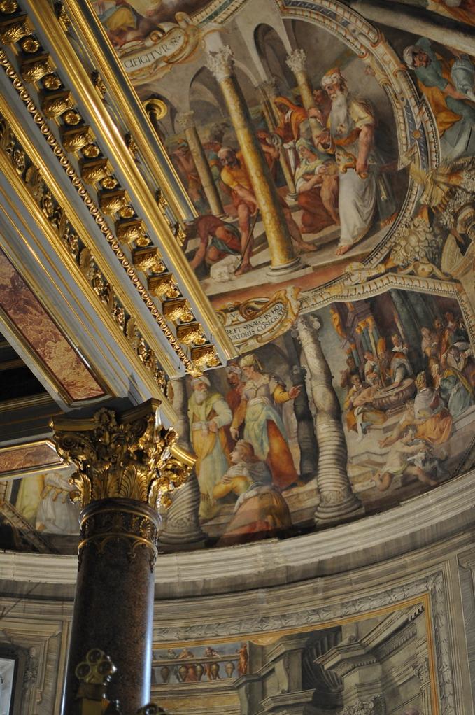 Rom, San Pietro in Vincoli, Decken Wandgemälde hinter dem Altar