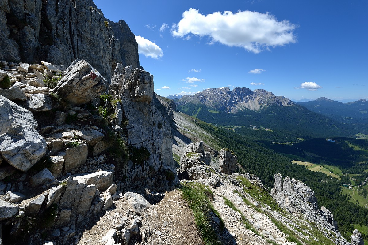 Rosengarten Blick zum Latemar