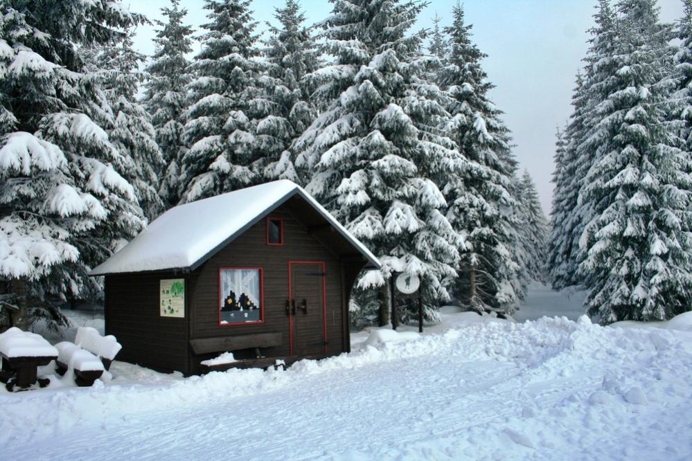 Rossbachhütte nahe des Pumpspeicherwerkes Markersbach