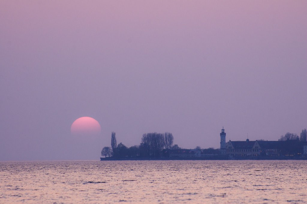 Rote Sonne über Lindau 2