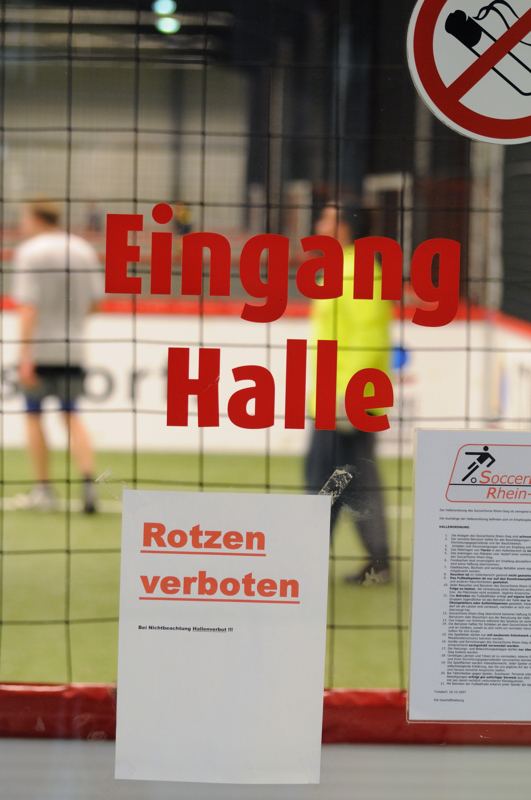 Rotzen verboten