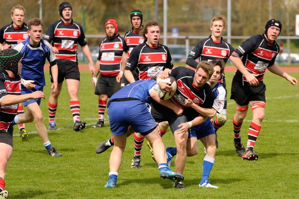 Rugby Memmingen Eagles gegen RFC München in Memmingen am 21.04.2012.