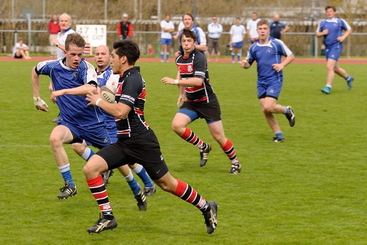 Rugby Memmingen Eagles gegen RFC München in Memmingen am 21.04.2012.