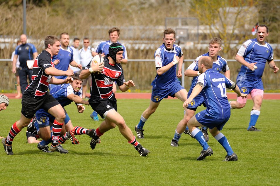Rugby Memmingen Eagles gegen RFC München in Memmingen am 21.04.2012.