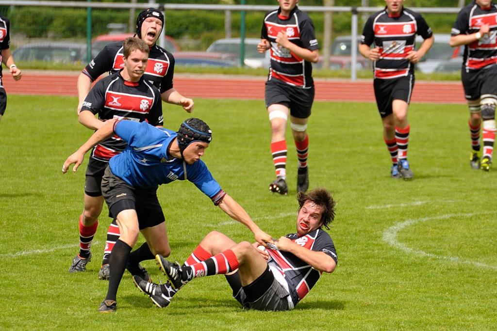 Rugby Spiel am 05.05.2012 in Memmingen. 
Memmingen Eagles gegen Stusta München II