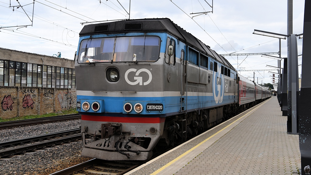 s263 Tallinn TEP70 0320 mit Nachtzug nach Moskau 9438