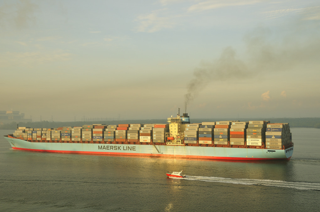 Sally Maersk, auslaufend Tanjung Pelepas