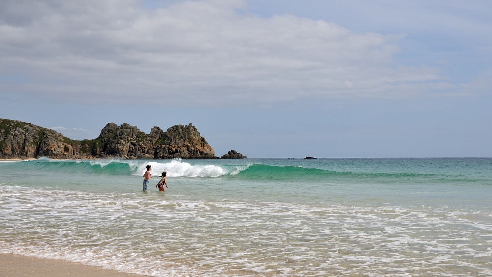 Sandstrand bei Porthcurro