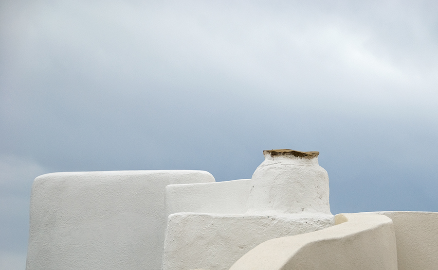 Santorin, Mauer weiss, Beschnitt 2