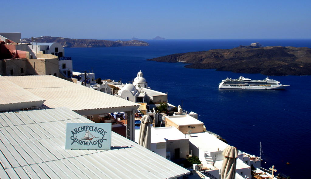Santorini Thera mit Caldera