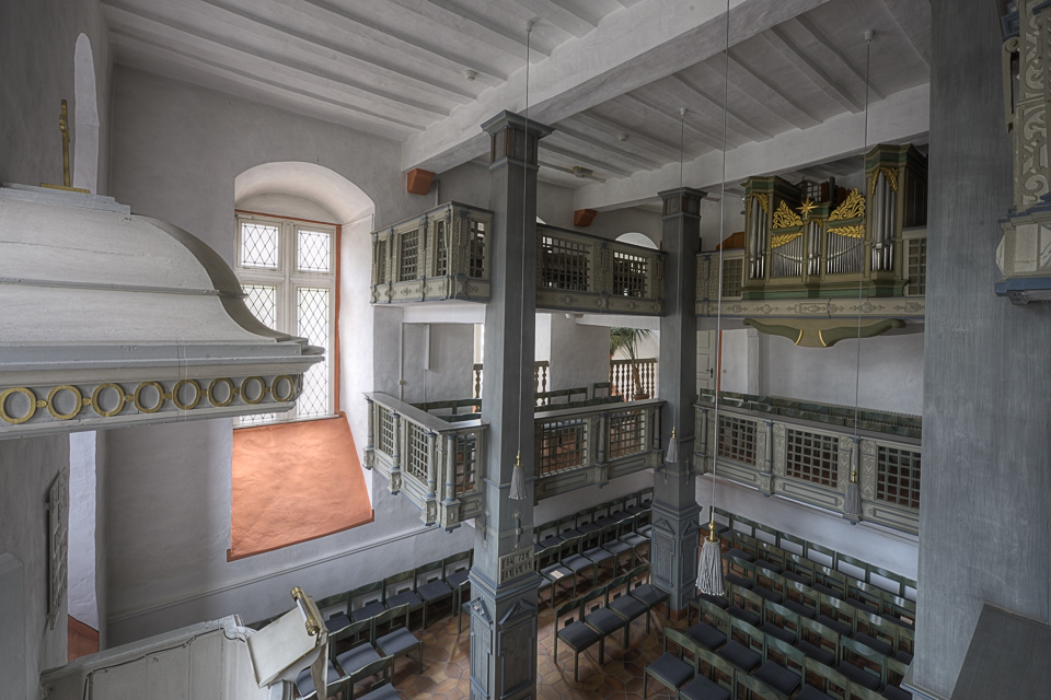 Schlosskirche Hadamar Innenraum farbig