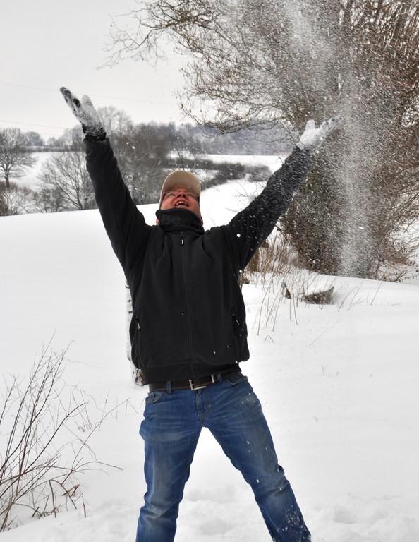 Schnee!!!!!!!!!!!!!!!!!! Ja, das bin ich :-)