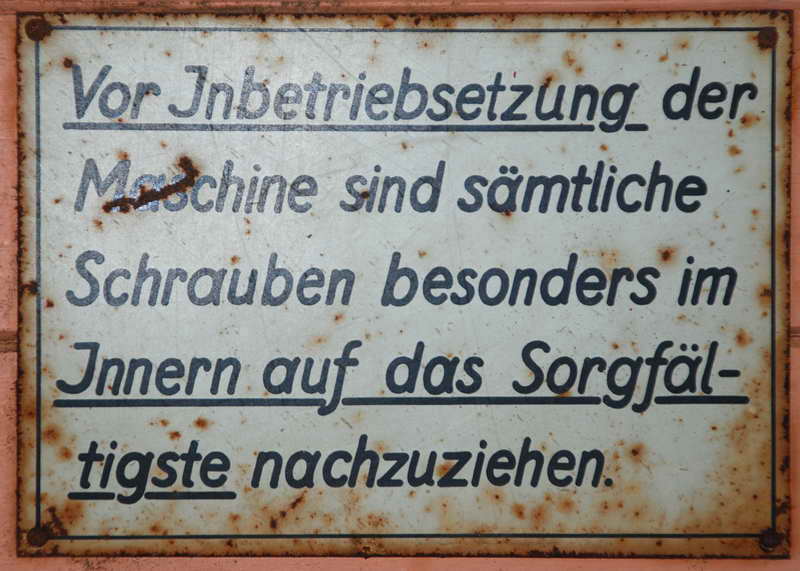 Schrauben anziehen!