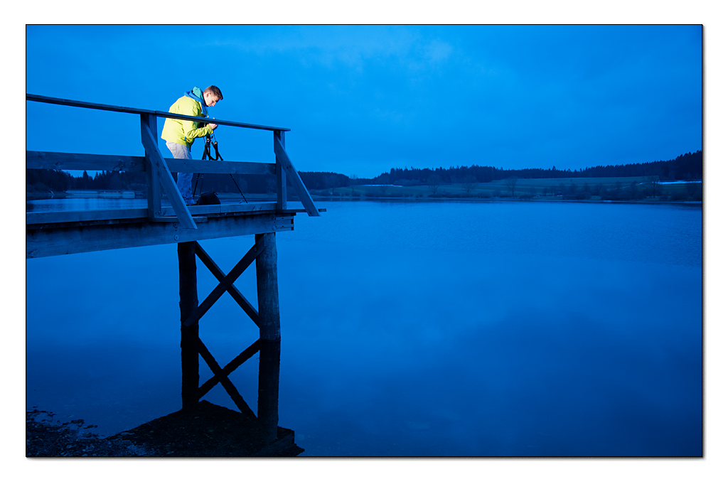 See, blau.