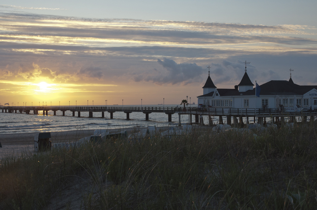 Seebrücke Ahlbeck nach Sonnenaufgang