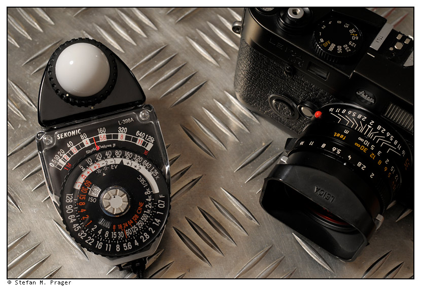 Sekonic Studio Deluxe III L-398A der einzige amtlich zugelassene Belichtungsmesser für LEICA M-Kameras ;-)