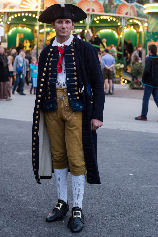 Seltene Tracht auf der Wiesn