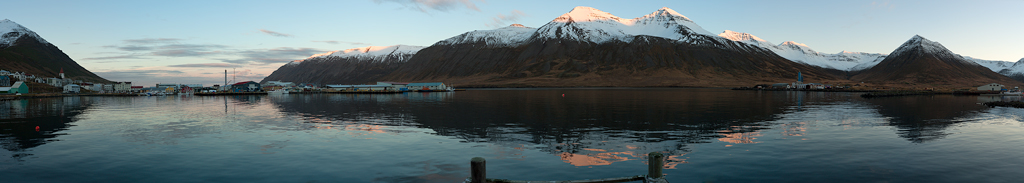 Siglufjörđur, Island. Panorama