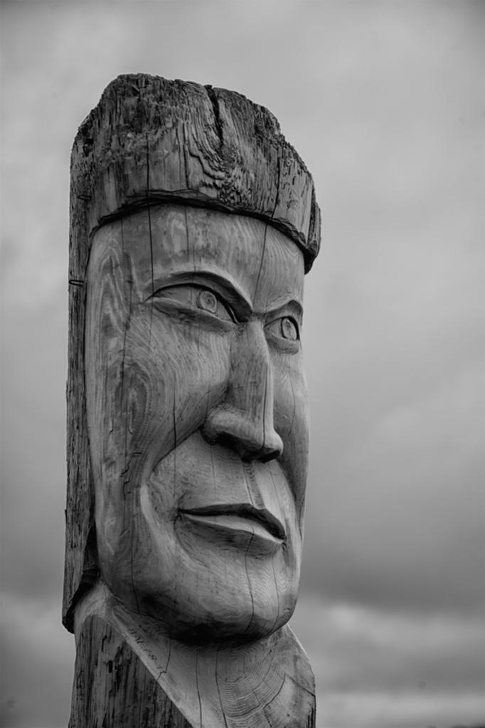 Skulptur aufgenommen bei einem Künstlker auf den Westmänner Insel Heimaey