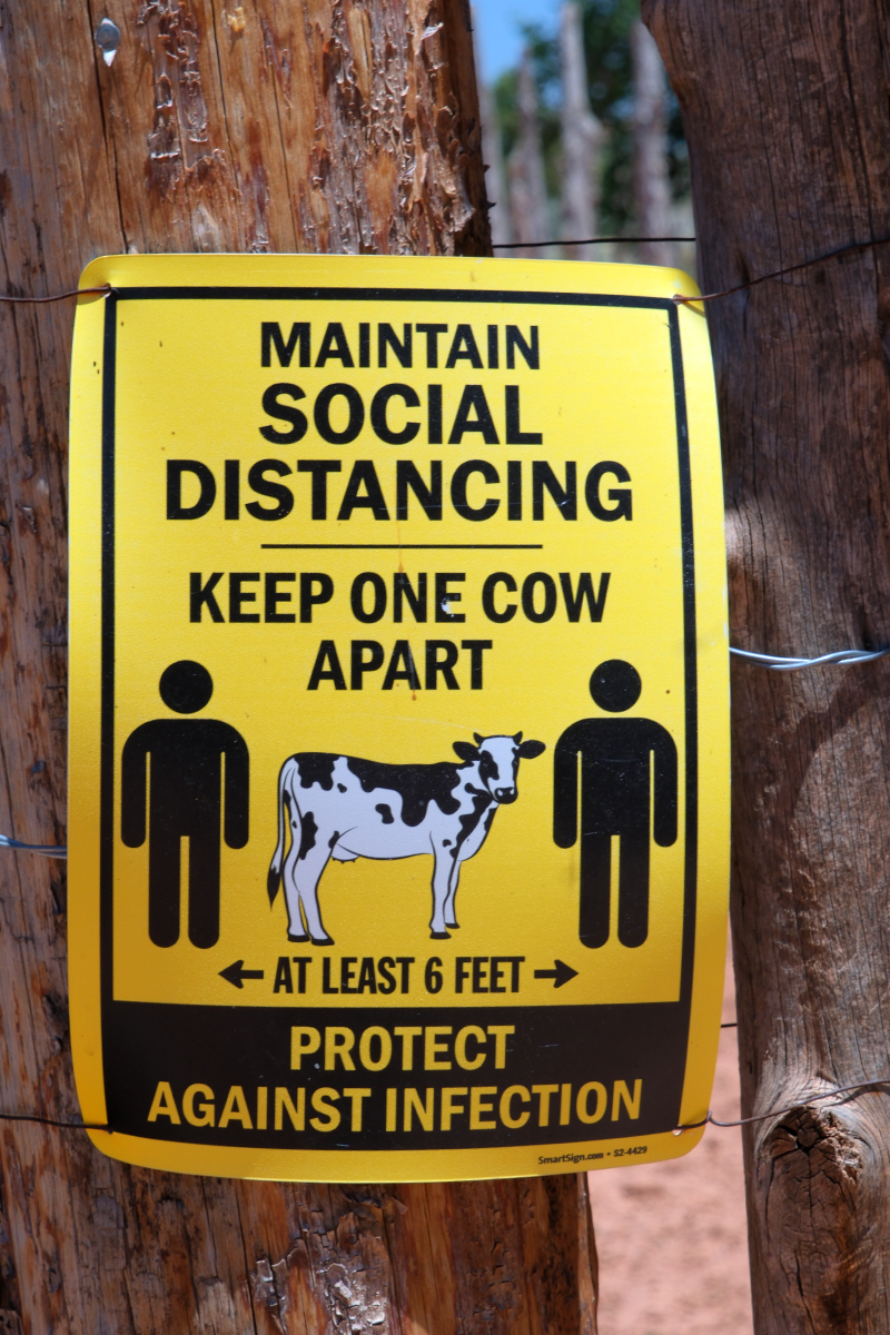 social distancing im Wilden Westen