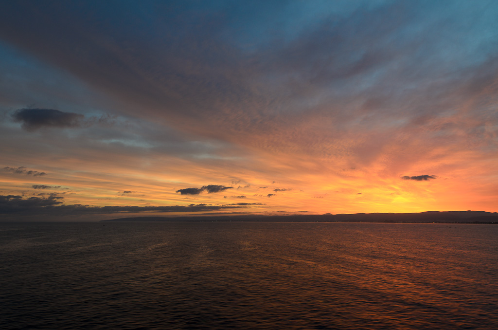 Sonnenaufgang über Haifa (Israel)