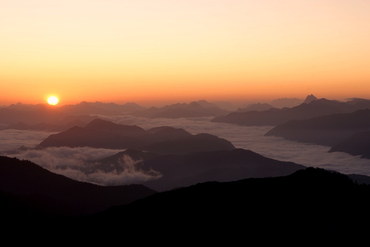 Sonnenaufgang, 2400 m