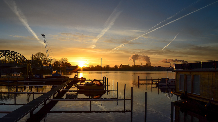 Sonnenaufgang am Spandauer See