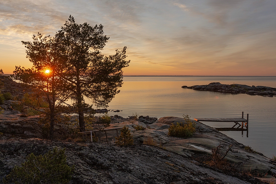 Sonnenaufgang am Vänern