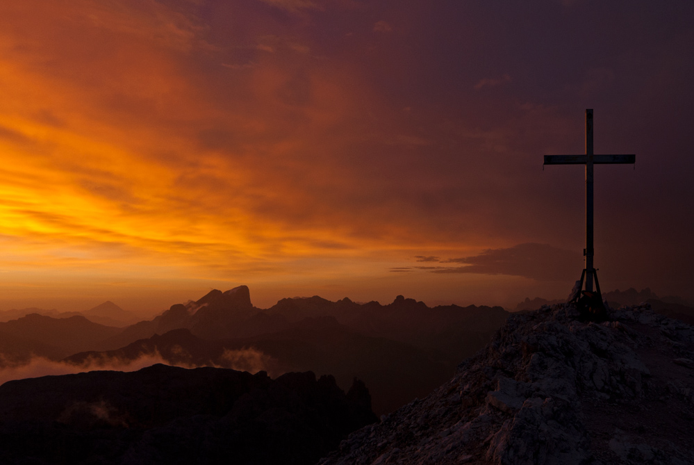 Sonnenaufgang auf der Cima Scalieret