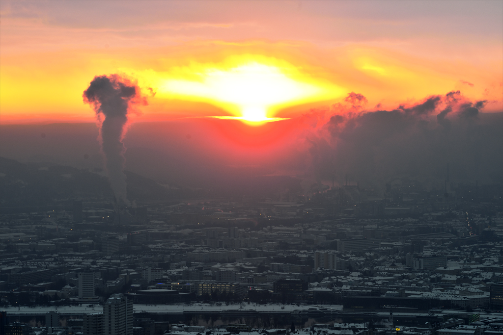 sonnenaufgang im Nebel