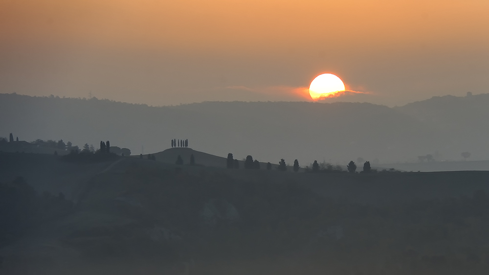Sonnenaufgang in der Crete Senesi 1