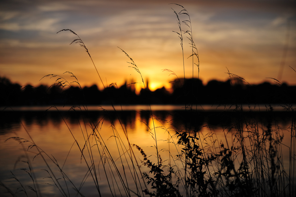 Sonnenuntergang am Maschsee in Hannover