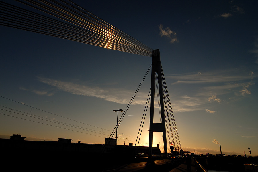 Sonnenuntergang Brücke