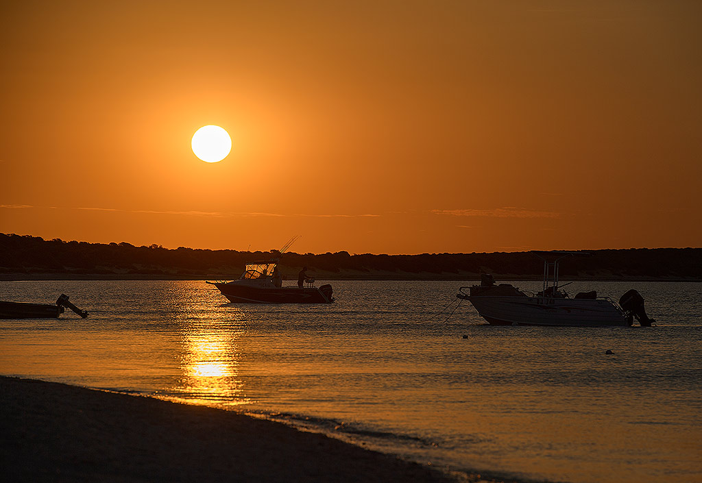 sonnenuntergang in monkey mia