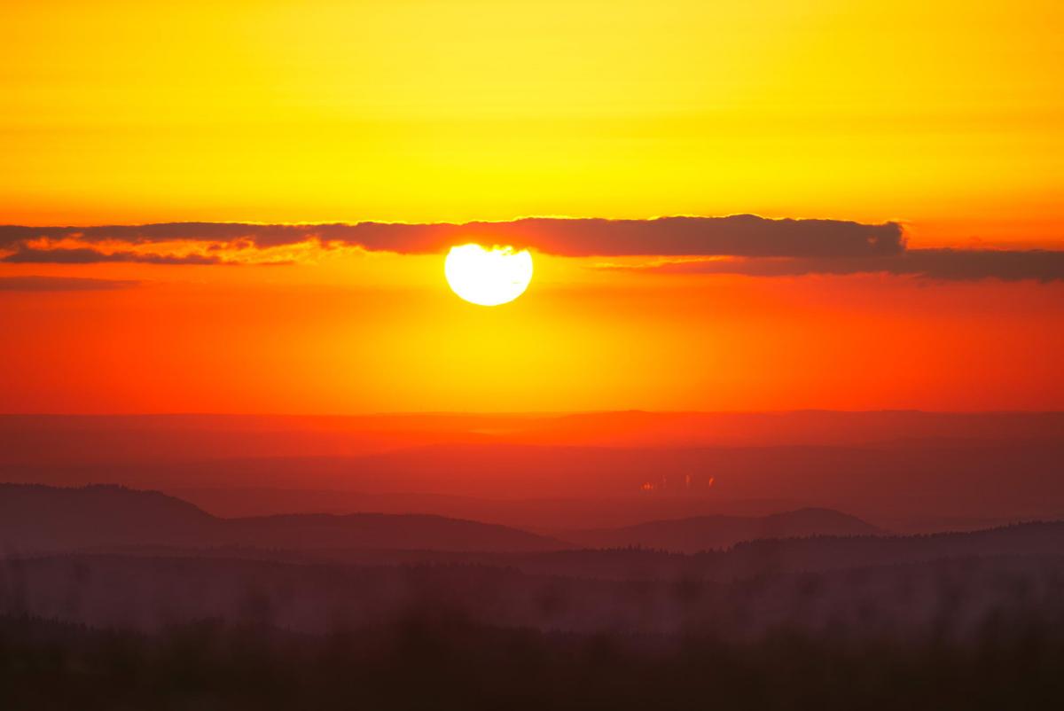 Sonnenuntergang ohne eine einzige Gämse
