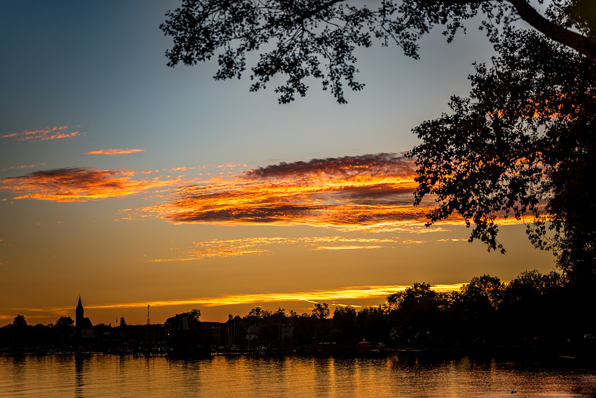 Sonnenuntergang Seebruck