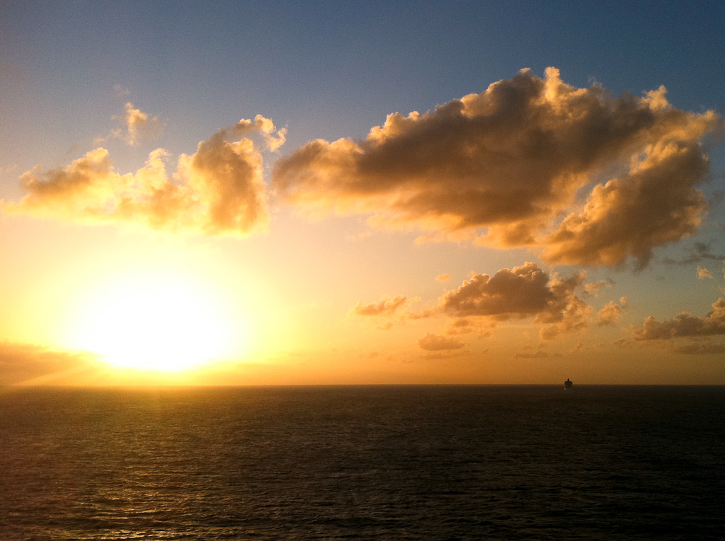 Sonnenuntergang, St. Maarten, Karibik