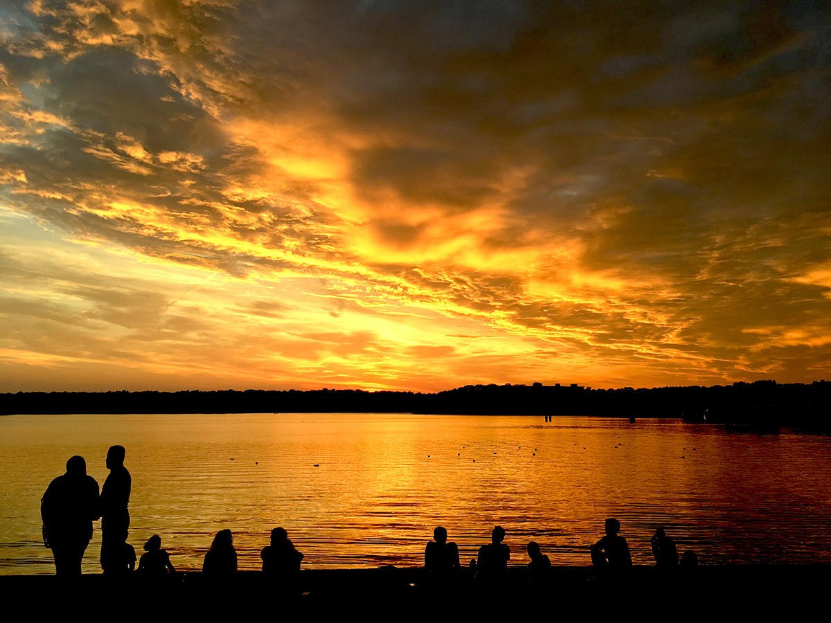 Sonnenuntergang Tegler See Juli2018