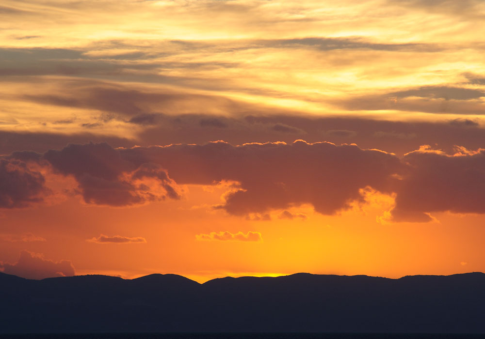 Sonnenuntergang ueber Zakynthos 6