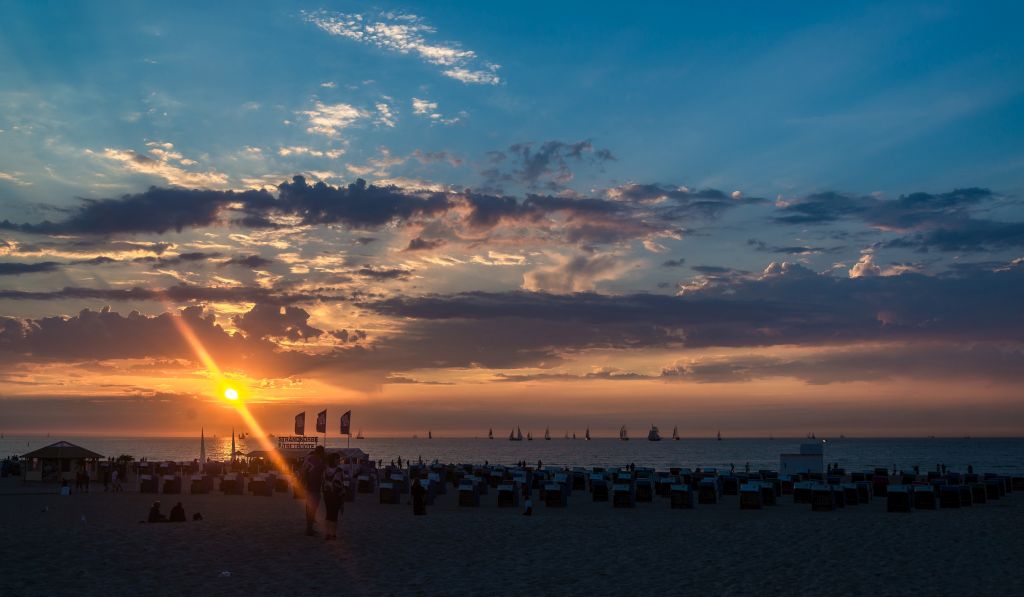 Sonnenuntergang Warnemünde