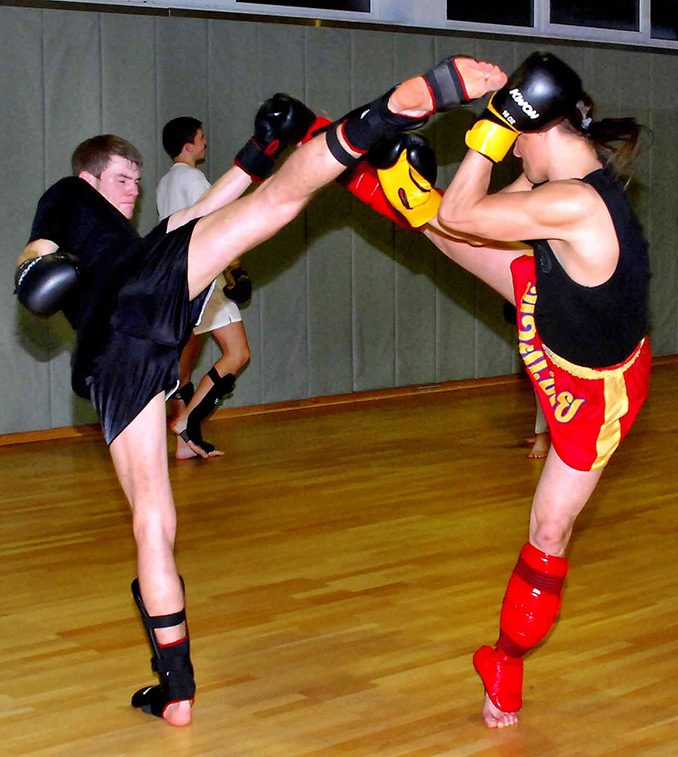 sparring muay thai