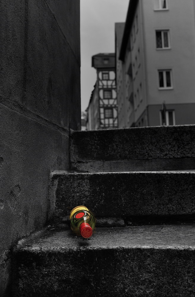 Stilleben auf der Treppe