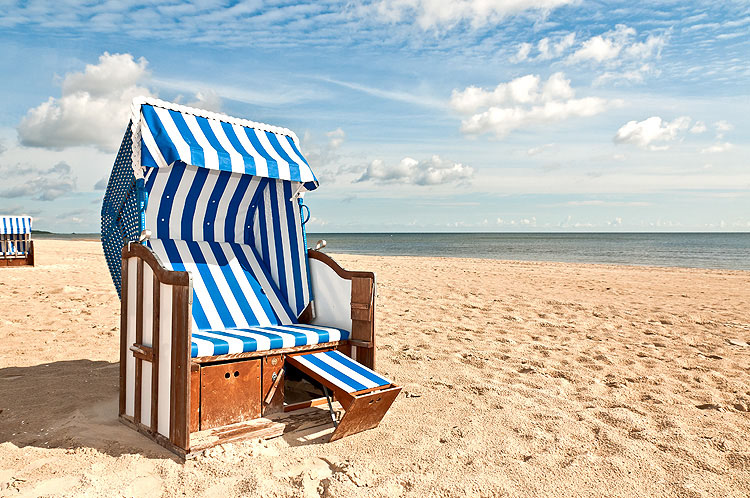 Strandkorb auf Usedom