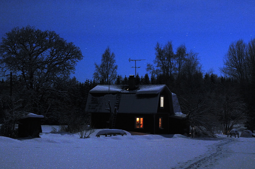 Sveden Winternacht liggande DSC 2852